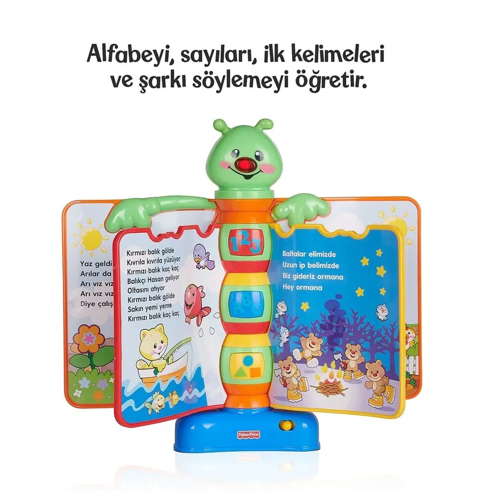 N3835 Fisher-Price® Eğlen ve Öğren Eğitici Masalcı Tırtıl / Türkçe / +6 ay 3