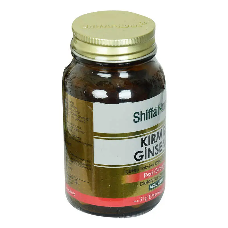 Shiffa Home Kırmızı Ginseng Diyet Takviyesi 850 Mg x 60 4
