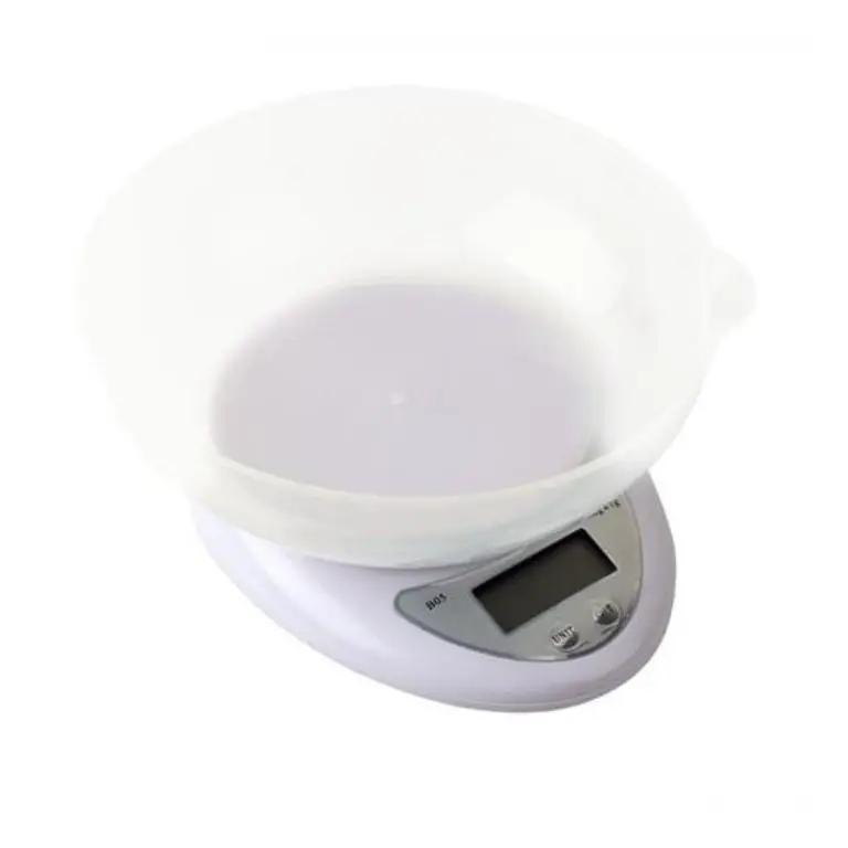 Hazneli Lcd Ekran Hassas Ölçüm Sensörlü 5 Kg Kapasite Dijital Mutfak Terazisi Tartısı 2