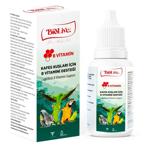 Biolive B-min Kuşlar İçin Tüy Döküm Desteği 50ml