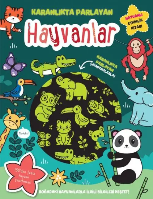 Karanlıkta Parlayan lar - Hayvanlar (Parlayan Çıkartmalar)