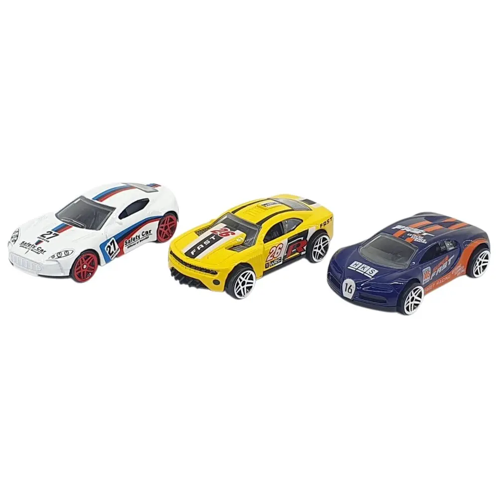 3'lü Araba Yarış Seti - Die Cast - DS045 - 1 ADET