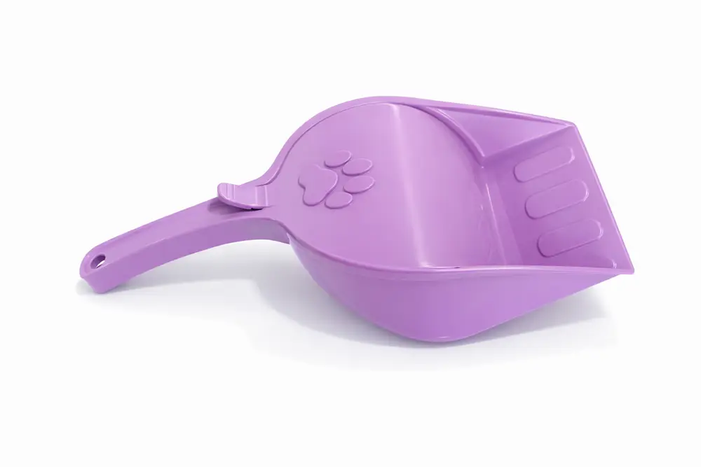 Kapaklı Kedi Kumu Küreği Elekli – Ergonomik Saplı Dalı Plastik Kum Temizleme Küreği 26 cm 6