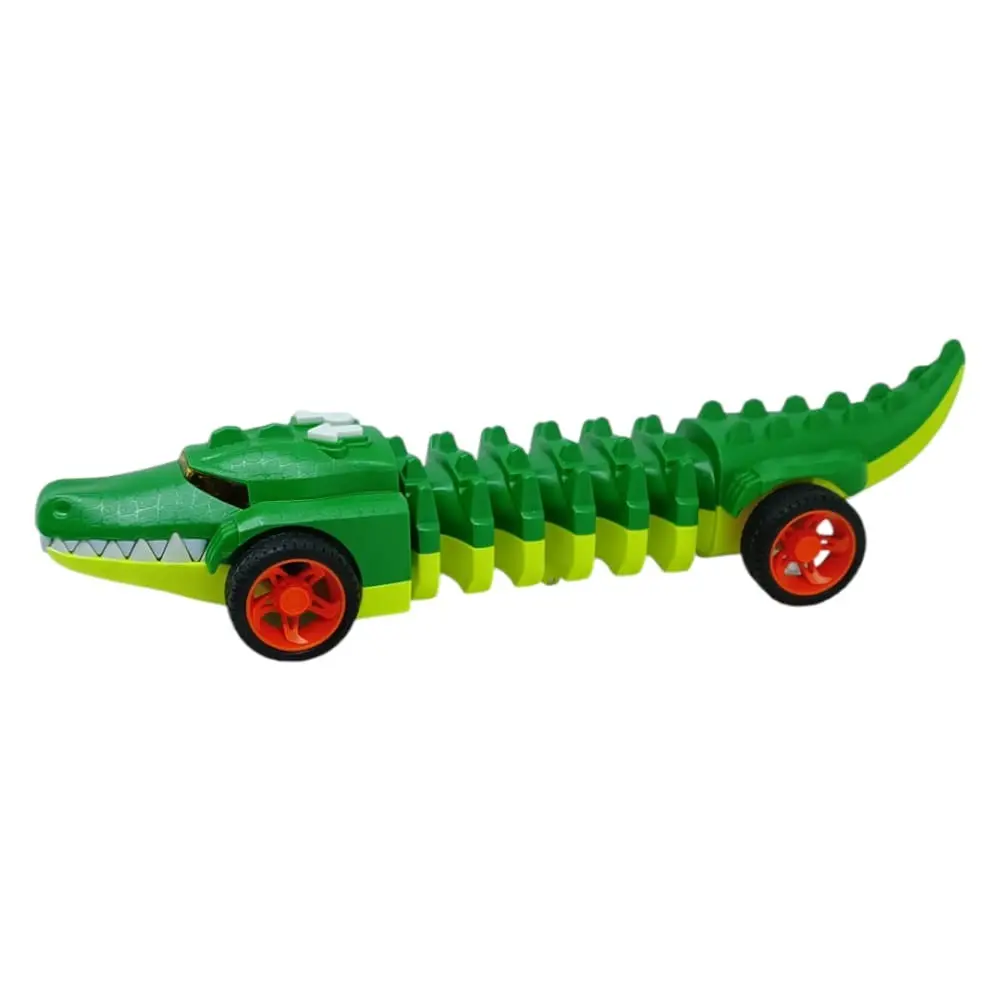 Timsah Araba - Otomatik Hareketli Sesli Işıklı 32 cm - Yeşil Timsah - 1 ADET 2