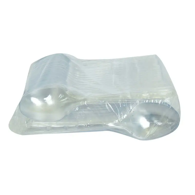 Plastik Kaşık Ekonomik Çorba Kaşığı 1654 mm Şeffaf 100 Adet 1 Paket 3
