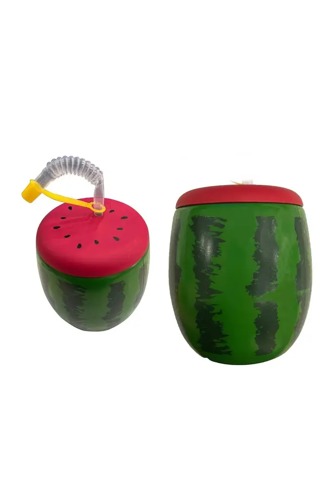 Karpuz Tasarımlı Pipetli Suluk 900 ML 5