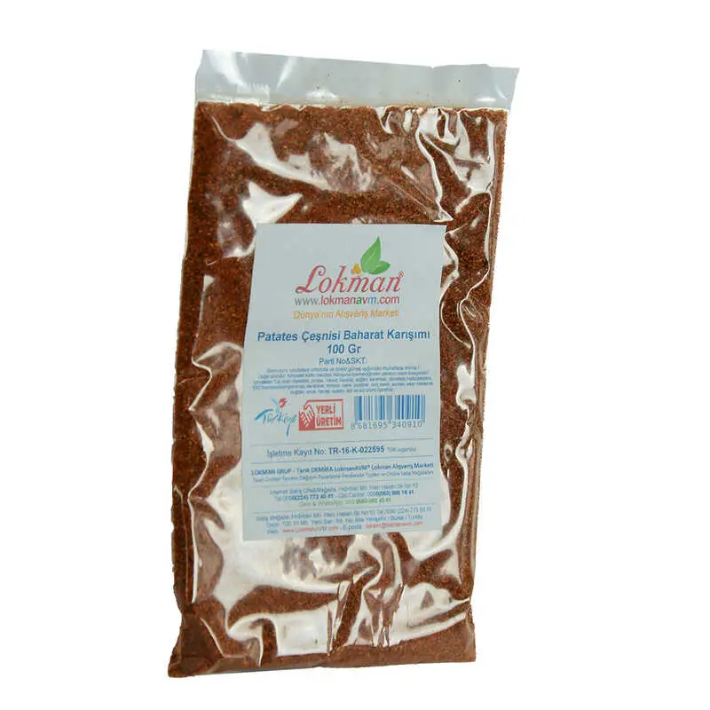 Kızarmış Patates Baharatı Çeşnisi Karışımı 100 Gr Paket 4