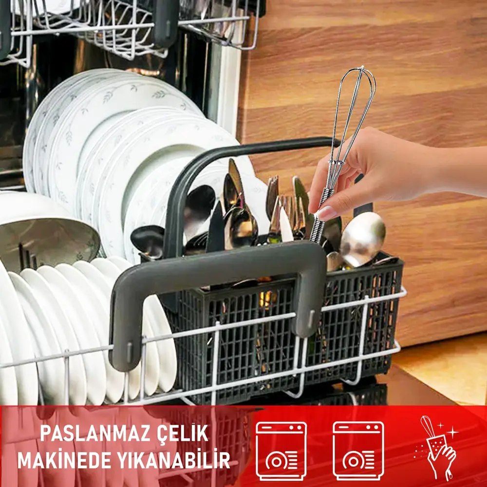 Scca Mini Çırpıcı Çelik 2 adet 5