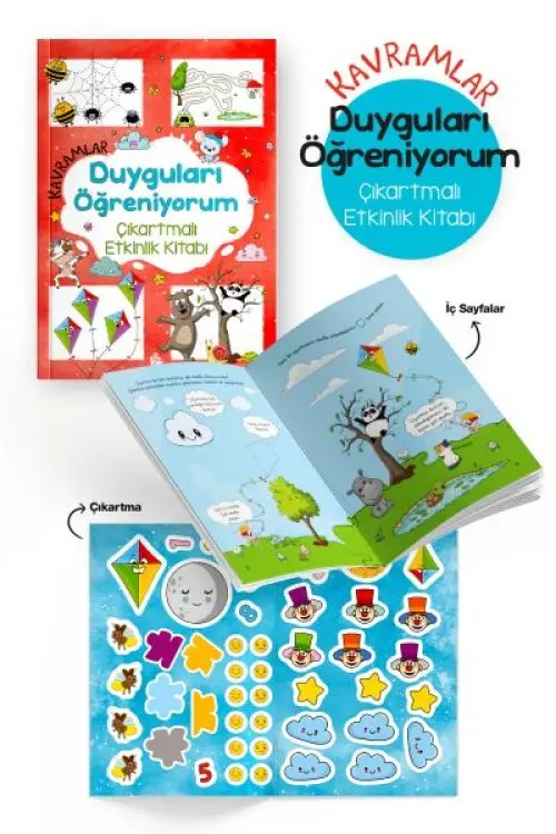 Kramlar – Duyguları Öğreniyorum – Çıkartmalı Etkinlik Kitabı - 3 Yaş +