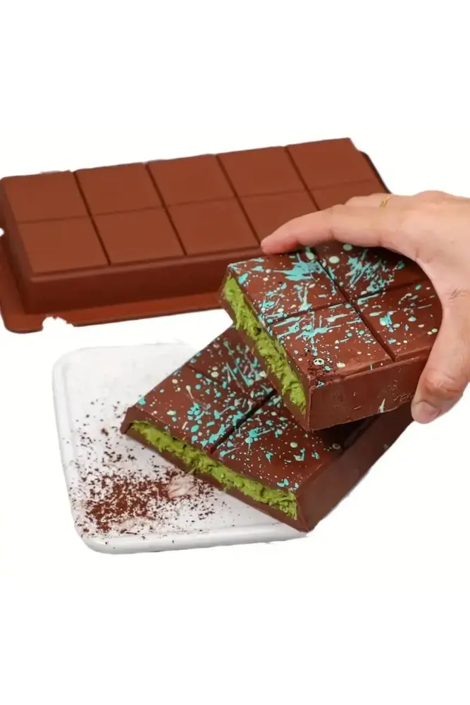 Meşhur Dubai sı Kalıbı - Büyük Tablet Mum Kek Kalıbı Pasta Kalıbı 5