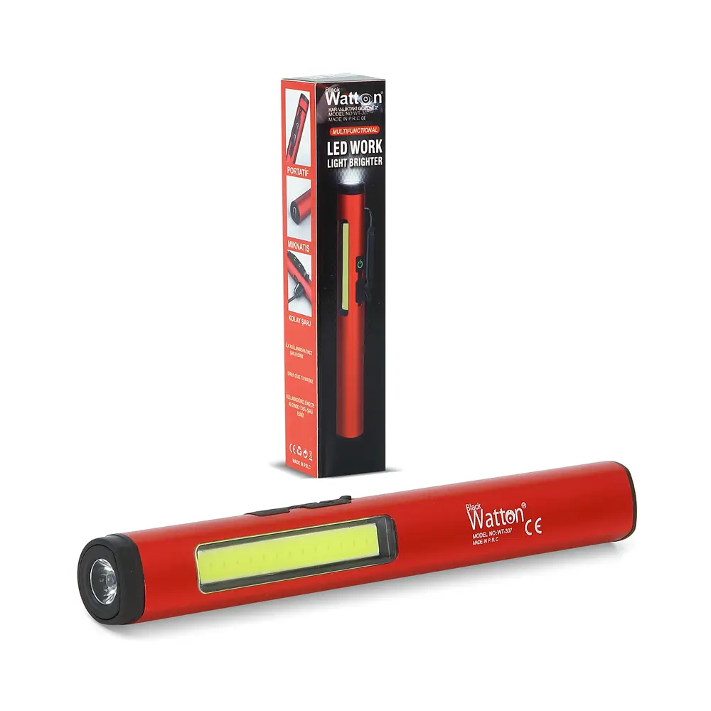 Şarjlı Mıknatıslı Çalışma Lambası Cep Feneri WT-307-S 2