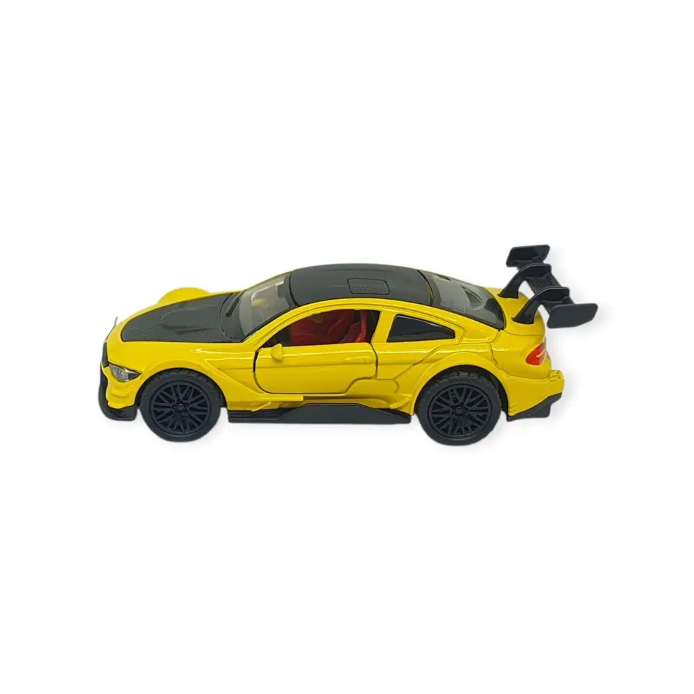 Çek Bırak Metal Arabalar  cm - 3671C - Sarı - 1 ADET 4