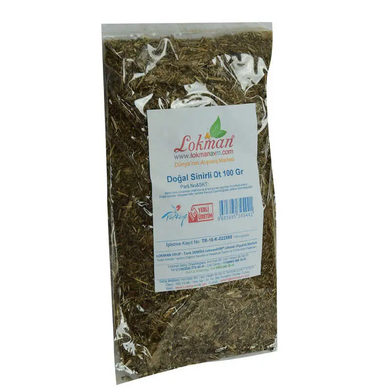 Sinirli Yaprak Otu Sinirli Ot Doğal 100 Gr Paket 5