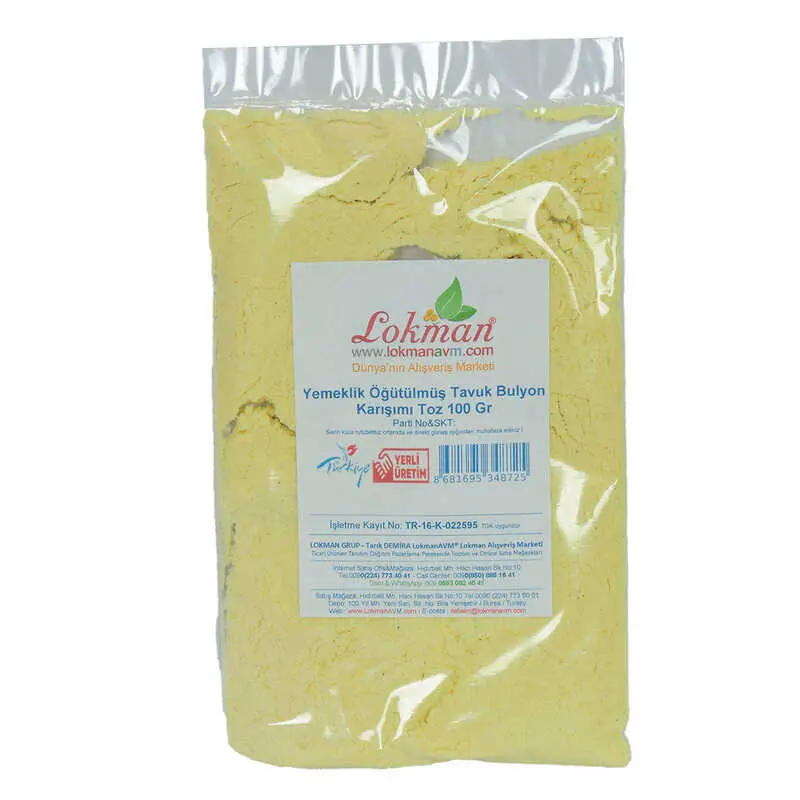 Tuk Bulyon Toz Yemeklik Öğütülmüş Karışım 100 Gr Paket 3