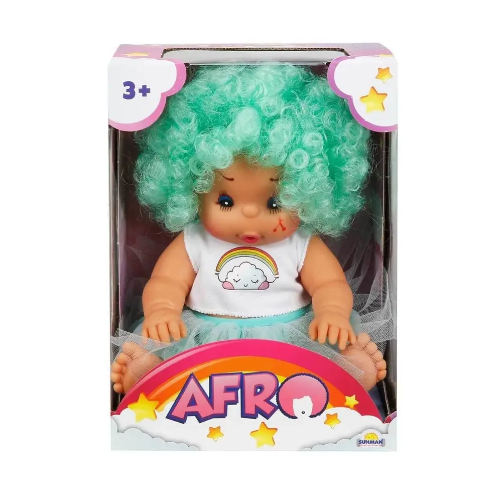 20040 Afro Kıvırcık lı Bebek 23 cm -Sunman 7