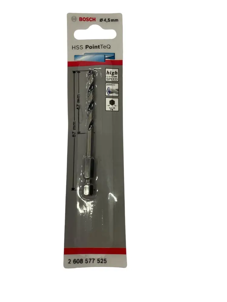 Point TeQ Altıgen Şaftlı Hss Matkap Ucu 4,5 mm 2