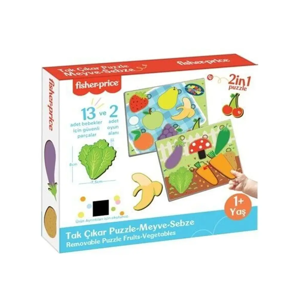 FP2793 TAK ÇIKAR PUZZLE MEYVE SEBZE