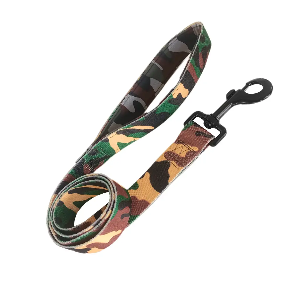 Köpek Göğüs Tasma Seti Dokuma 3 cm*70-90 cm Kamuflaj 6