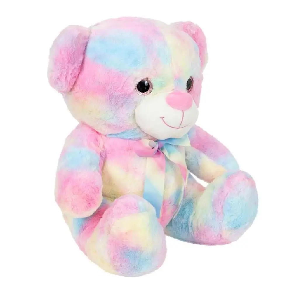 4771 Gökkuşağı Renkli Peluş Ayı 45 cm -Sunman 2