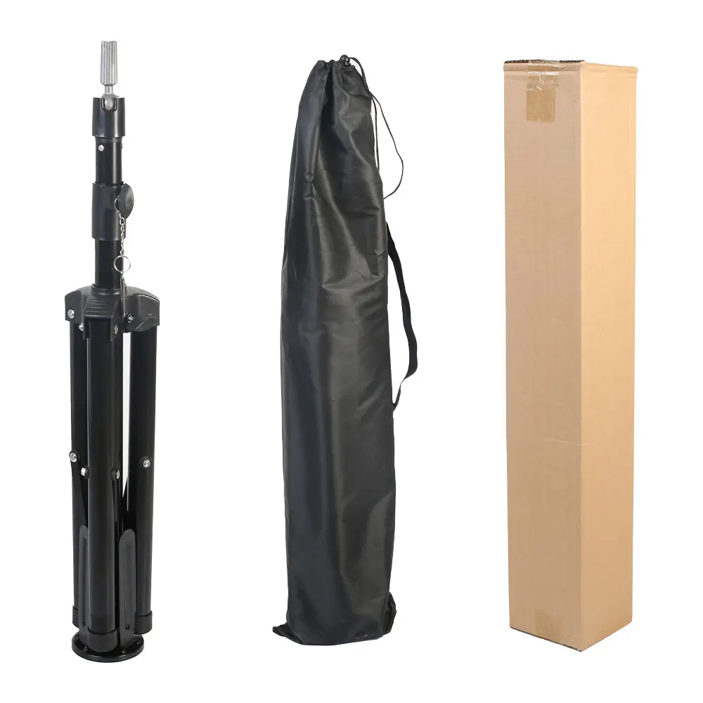 Kuaför Eğitim Mankeni İçin Ayaklı Metal Tripod / Siyah + Taşıma Çantası 5