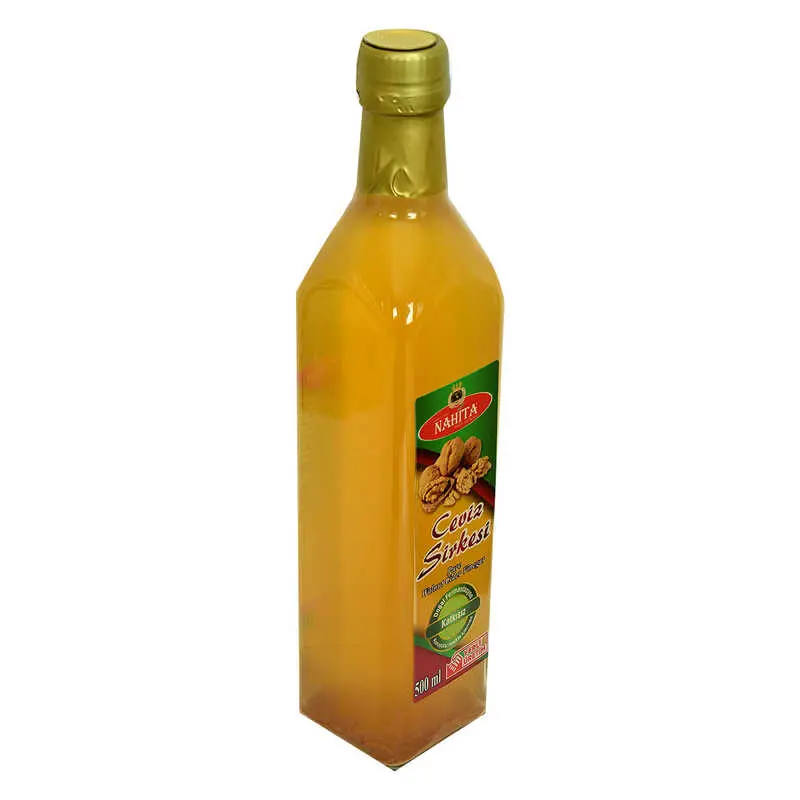 Ceviz Sirkesi Doğal Fermantasyon Katkısız Cam Şişe 500 ML 3