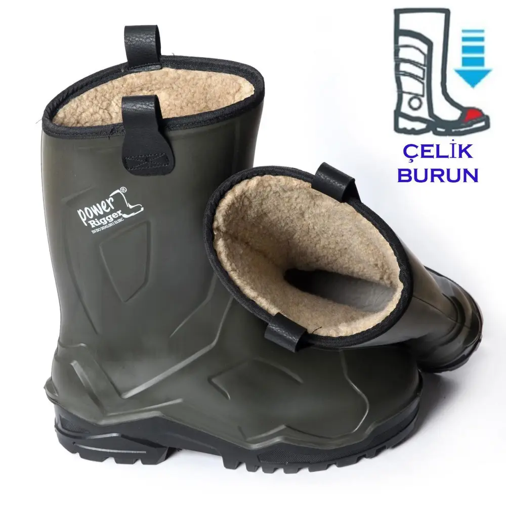 Pollyboot Power Rigger Çizme Çelik Blu 40 Numara