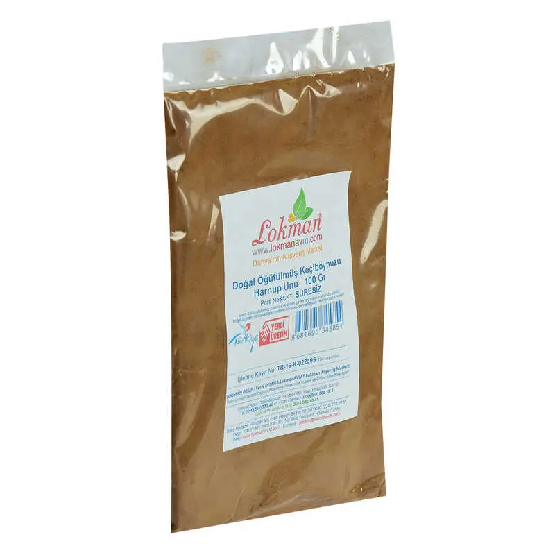 Keçiboynuzu Unu Harnup Unu Öğütülmüş Doğal 100 Gr Paket 5