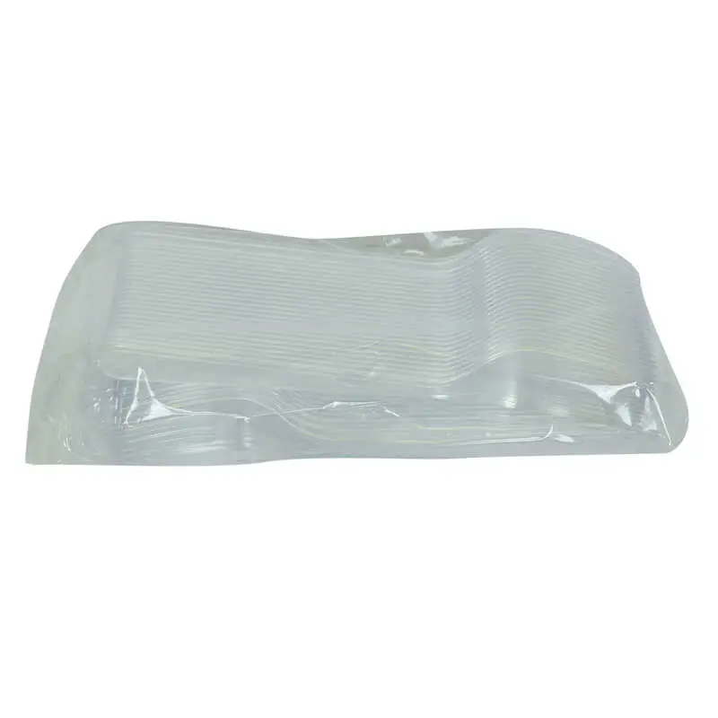 Lüks Çatal Sert Plastik Şeffaf 50 Adet 1 Paket 4