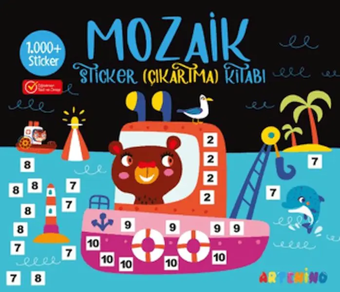 Mozaik  Çıkartma Kitabı - Siyah
