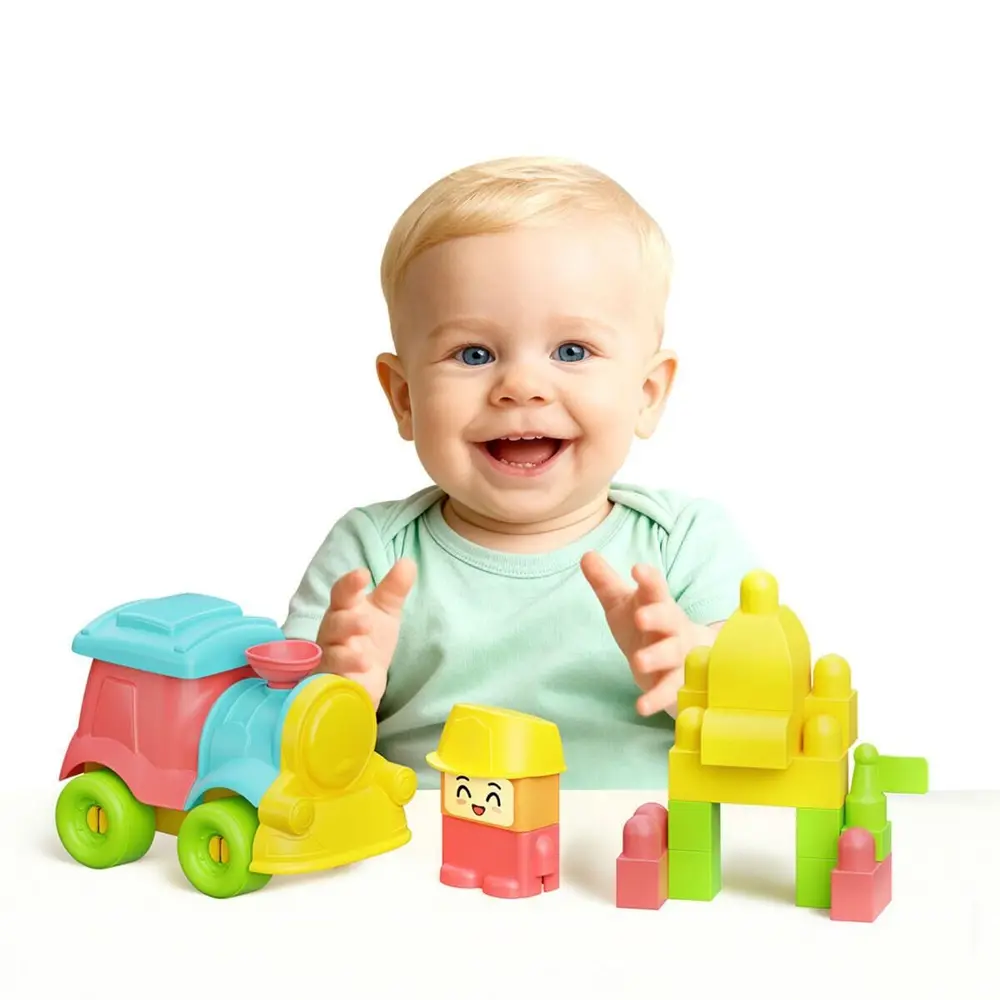 04122 YUMUŞAK BLOKİ BLOKLAR TREN SET 24 PARÇA 3
