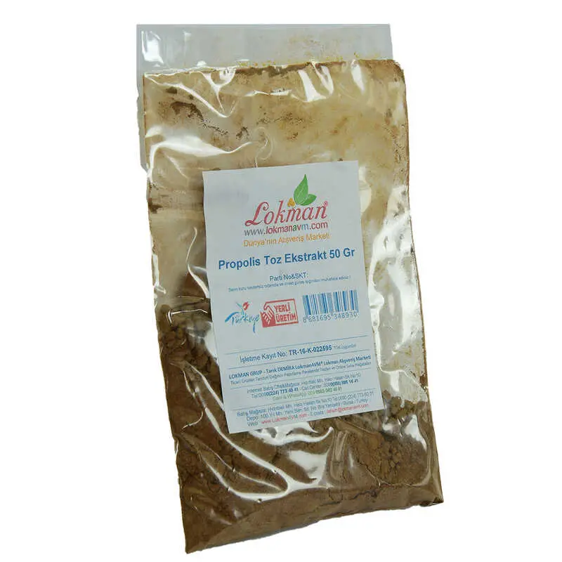 Propolis Ekstrakt Öğütülmüş Toz 50 Gr Paket 4