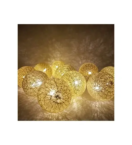 2 Metre 10’lu Top LED Işıklı - Pilli Gün Işığı Dekoratif Aydınlatma