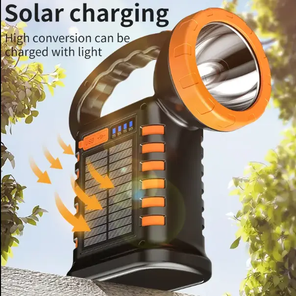 Wıson WS-4343 Çok Fonksiyonlu Solar Şarjlı Powerbanklı Kamp Lambası 4