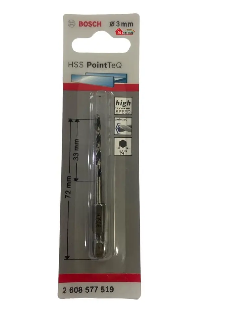 Pointteq Altıgen Şaftlı Hss Matkap Ucu 3 mm 2
