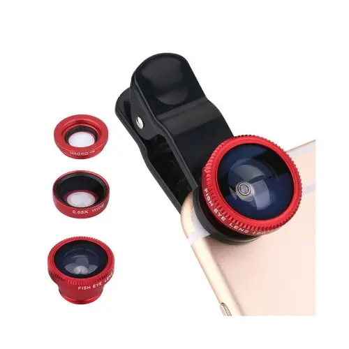 Balık Gözü Lens Fish Eye 3 Wide Geniş Açılı Makro Telefon Lensi 3