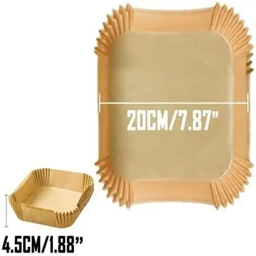 Airfreyer Fritöz Kağıdı Kare XL / XXL 50li 5