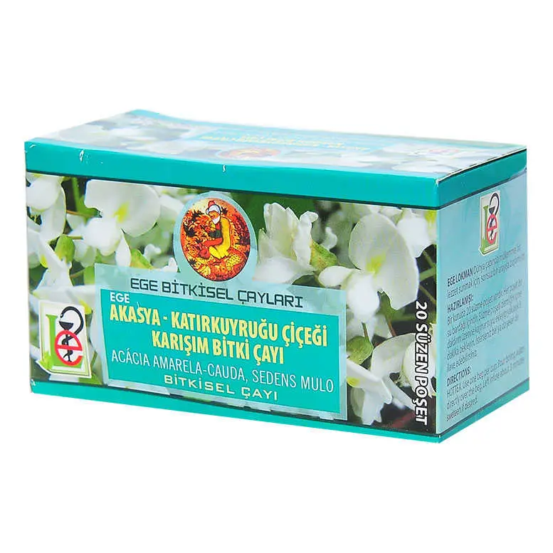 Akasya Katırkuyruğu Çiçeği Karışım Bitki Çayı 20 Süzen Poşet 3