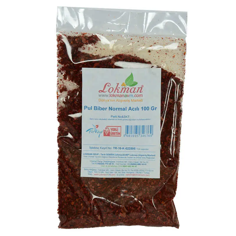 Pul Biber Normal Acılı 100 Gr Paket 3