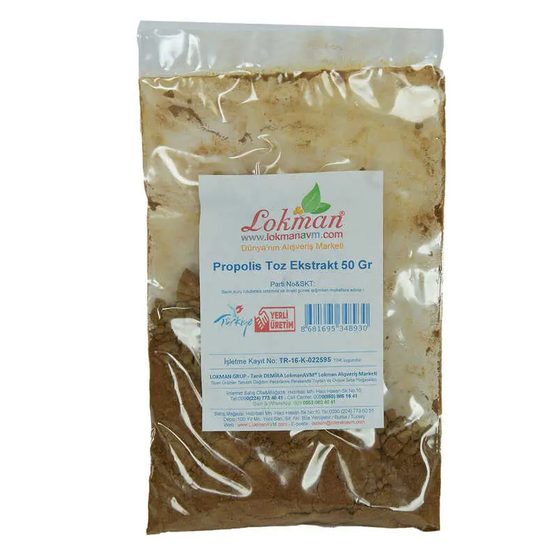 Propolis Ekstrakt Öğütülmüş Toz 50 Gr Paket 3