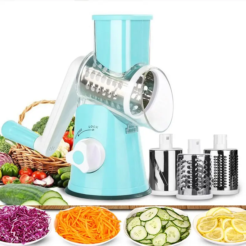 Tutma Kollu Çevirmeli Pratik Rulo Rende Drum Grater 5