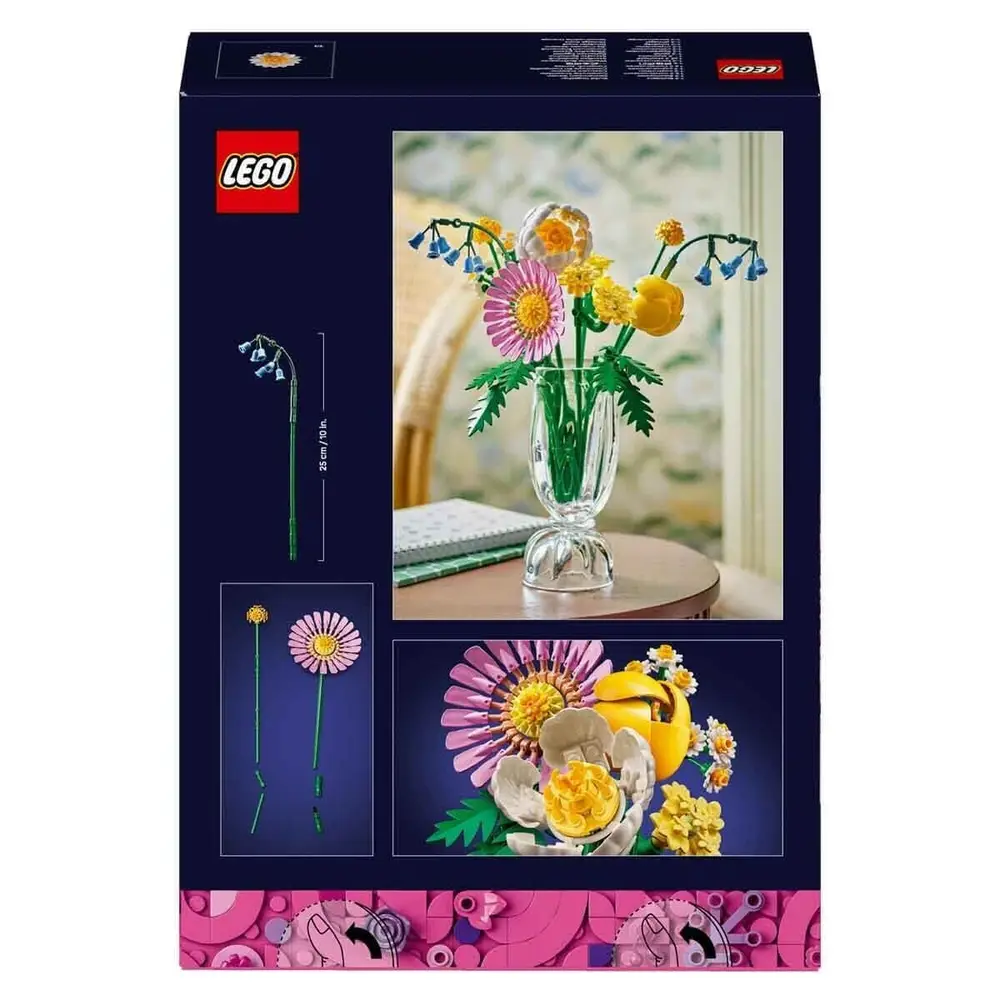 10347 Lego iconic Botanicals Pembe Çiçek Buketi 373 parça +9 yaş 7
