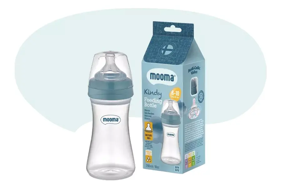 Biberon Anti Kolik Biberon 250 ml Kapaklı Biberon 6 - 18 Ay (Orta Akış) 5