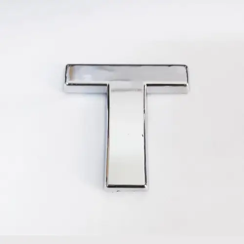 Cemax T Harfi 3,75 cm Krom Yapışkanlı