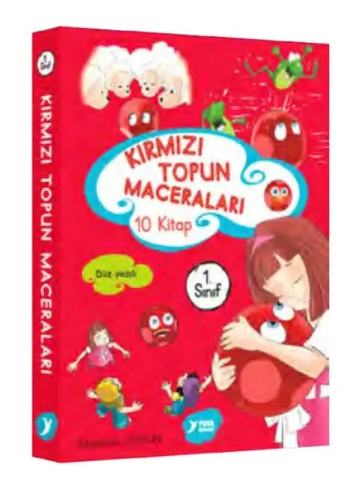 Kırmızı Topun Maceraları 1. Sınıf Renkli Heceli Düz Yazı 10