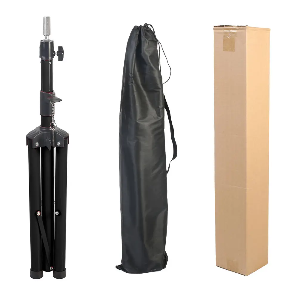 Kuaför Eğitim Mankeni İçin Metal Tripod / Siyah + Taşıma Çantası 5