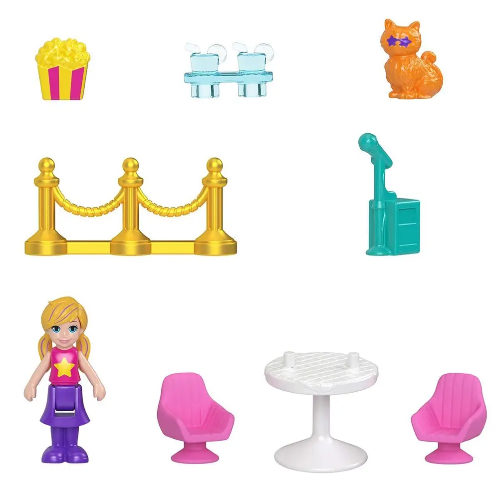 JFV01 Polly Pket Kedicik Sineması Mini Oyun Seti 4