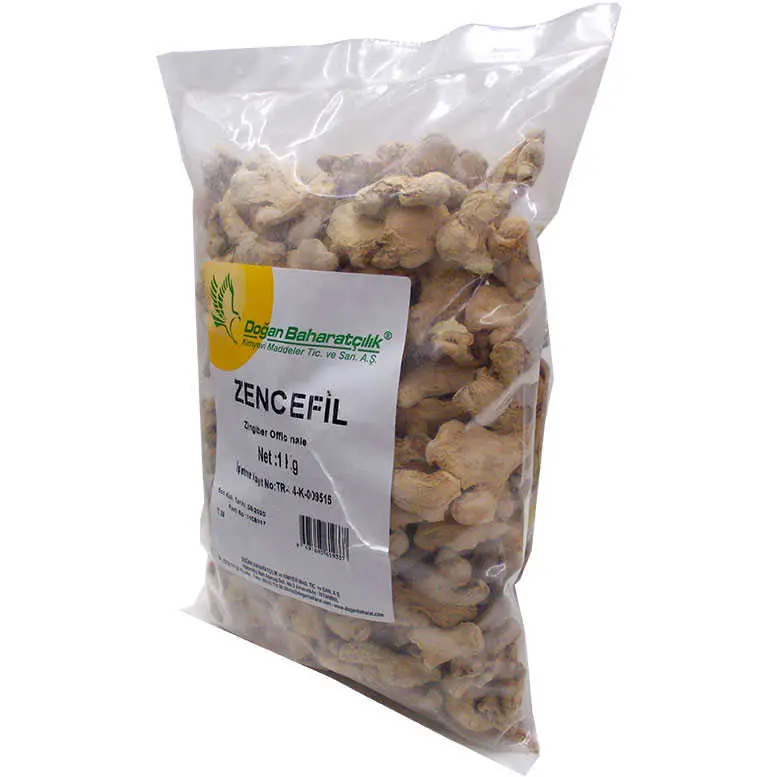 Zencefil Kökü Tane Doğal 1000 Gr Paket 4