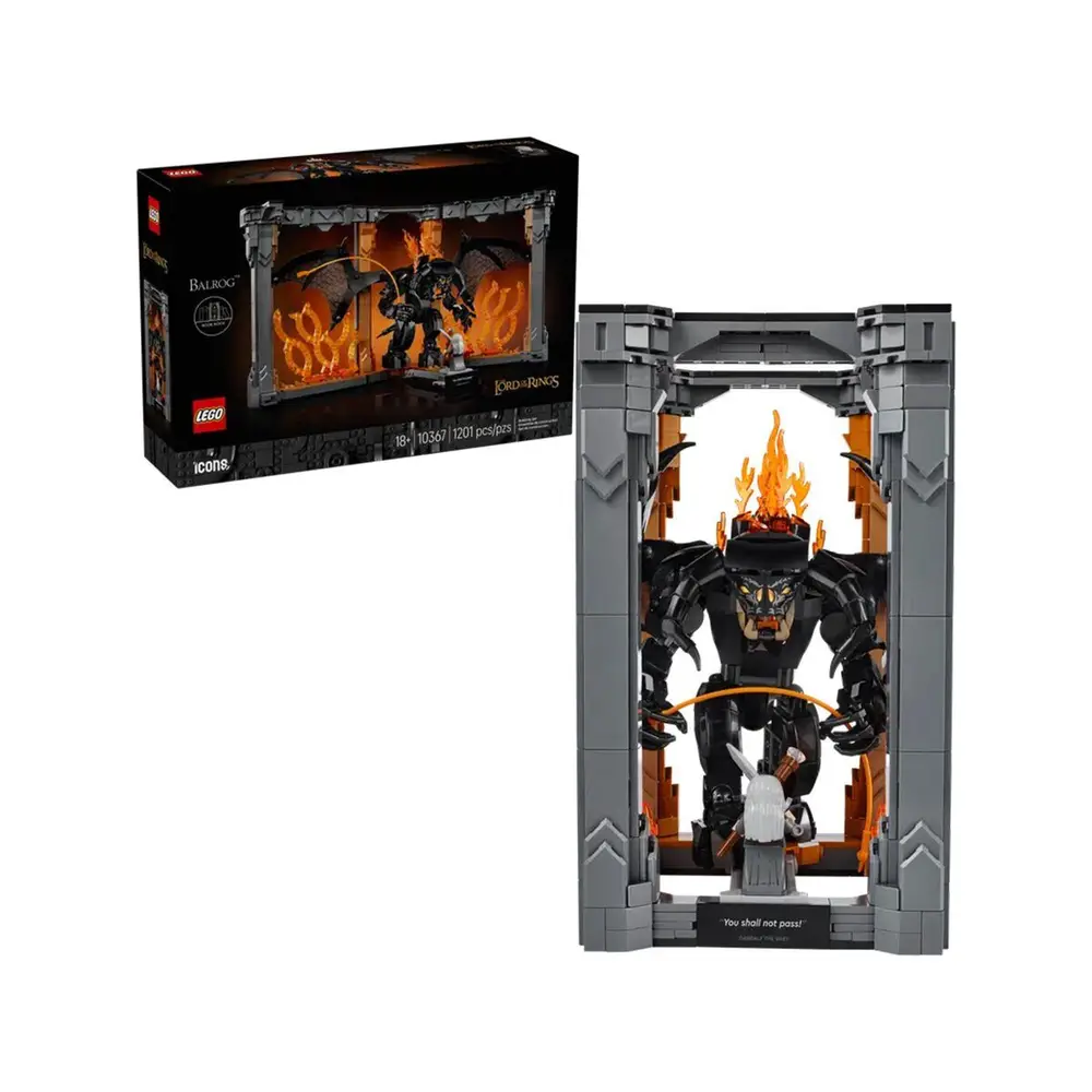 10367 Lego icons - Yüzüklerin Esi: Balrog™ lık Dekoru 1201 parça +18 yaş