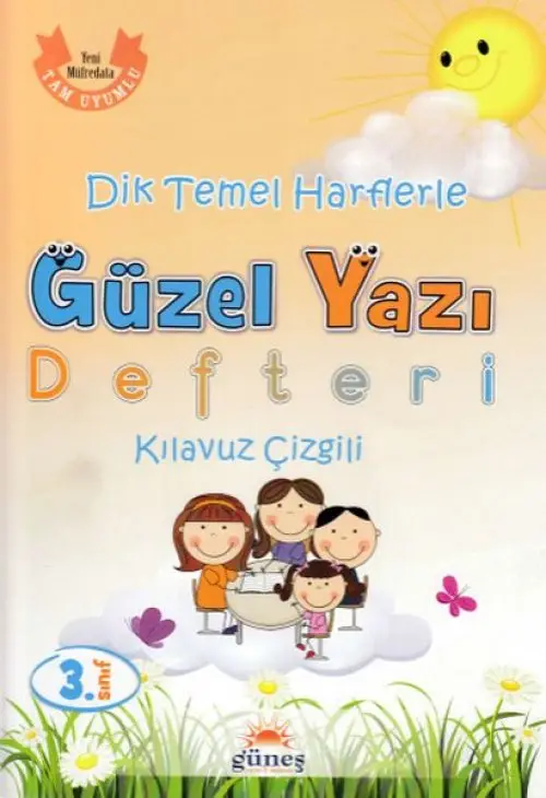 3.Sınıf Dik Temel Harflerle Güzel Yazı Defteri Kıluz Çizgili