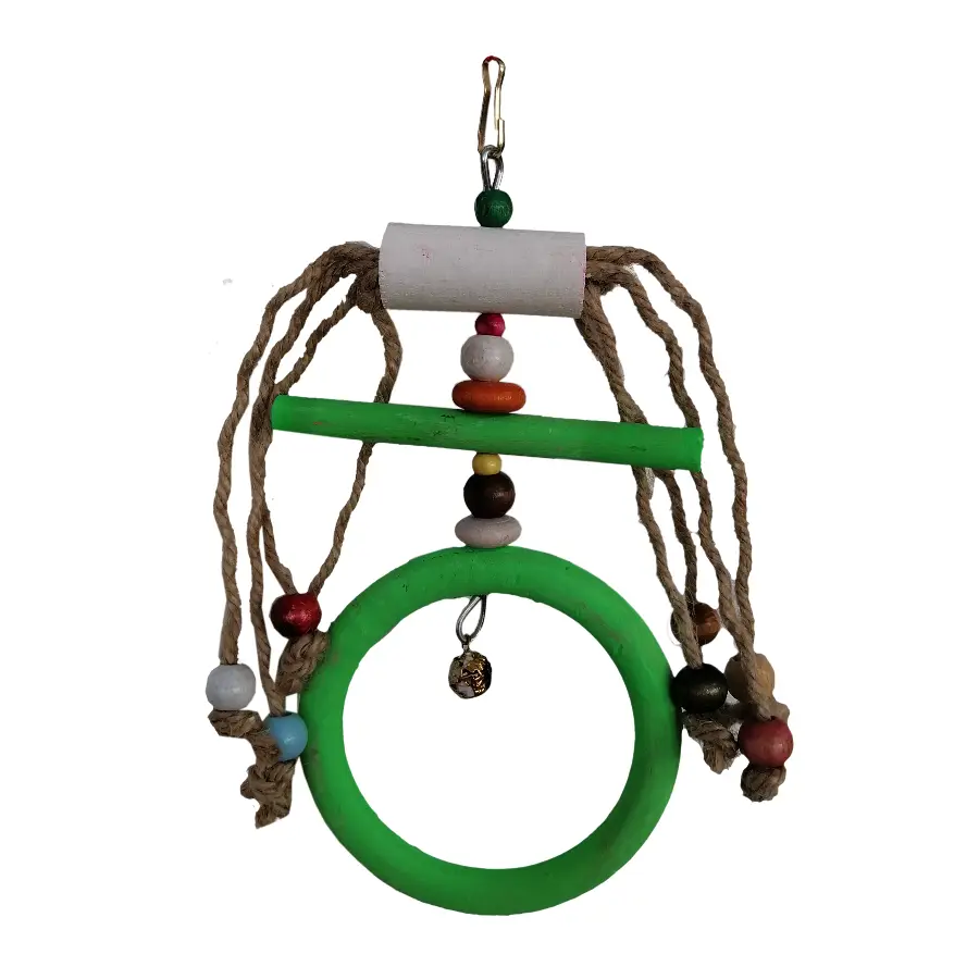 Hlı İpli Boncuklu Kuş Oyuncağı 10 / 20 cm